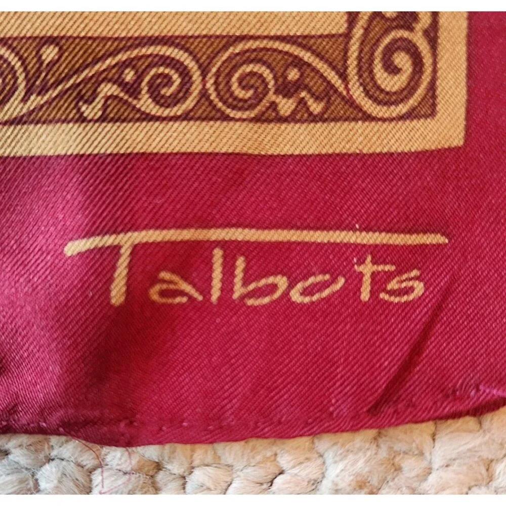 Womens Scarf Lot of 4 Burmel Talbots Unbranded Vintage Floral Tapestry Paisley